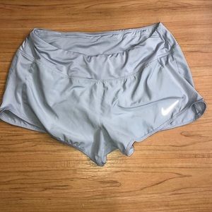 Grey Nike running shorts
